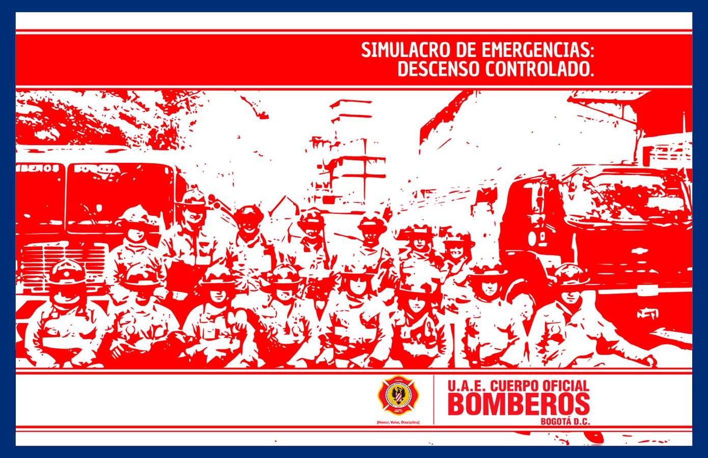 Simulacro de emergencia, descenso controlado