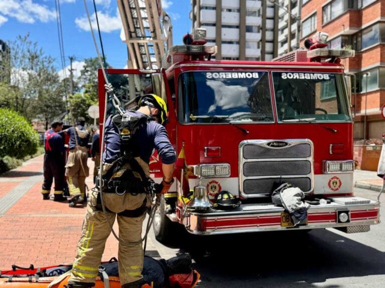 Simulacro Cuerpo de Bomberos Oficial de Bogotá fire experiences anraci 2024