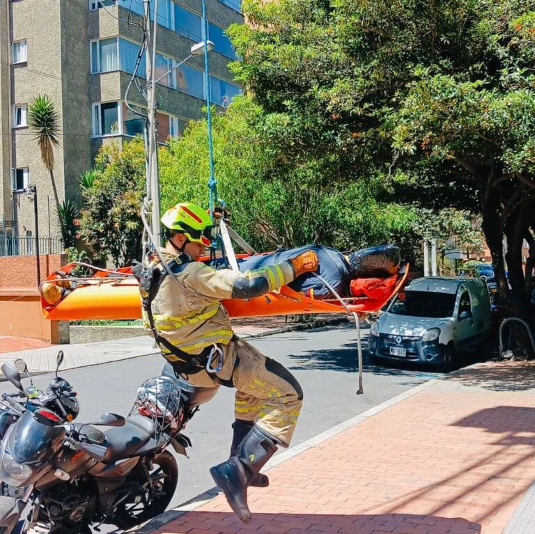 Simulacro Cuerpo de Bomberos Oficial de Bogotá fire experiences anraci 2024